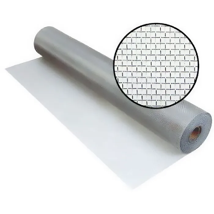 Bright aluminum screen mesh