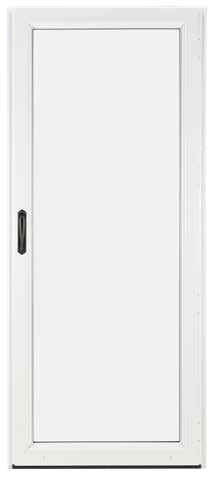 Full-View white aluminum storm door
