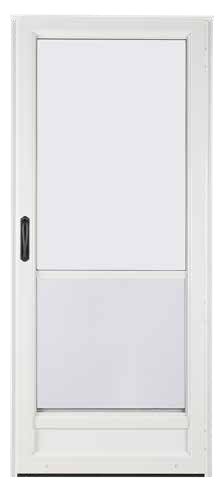 Hi-View white aluminum storm door