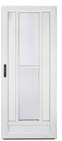 Tri-Lite white aluminum storm door